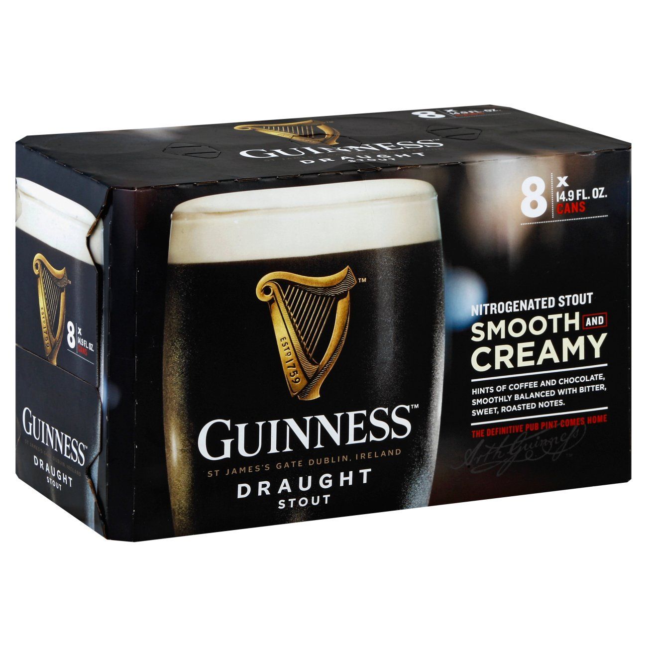 Guinness Draught 14.9oz Cans · 8-Pack