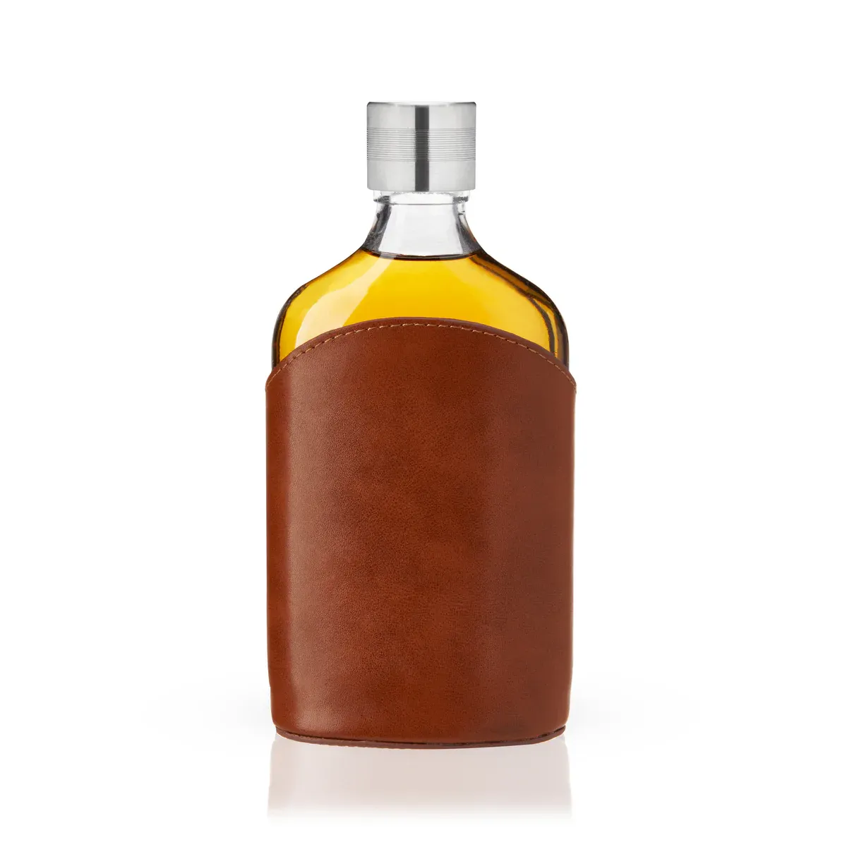 Viski - Admiral Leather Wrapped Glass Flask