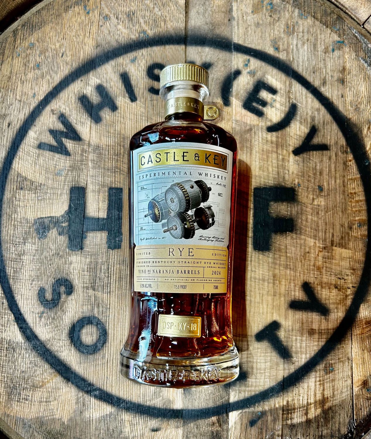 Castle &amp; Key Naranja Cask Finish Rye · 750 ml