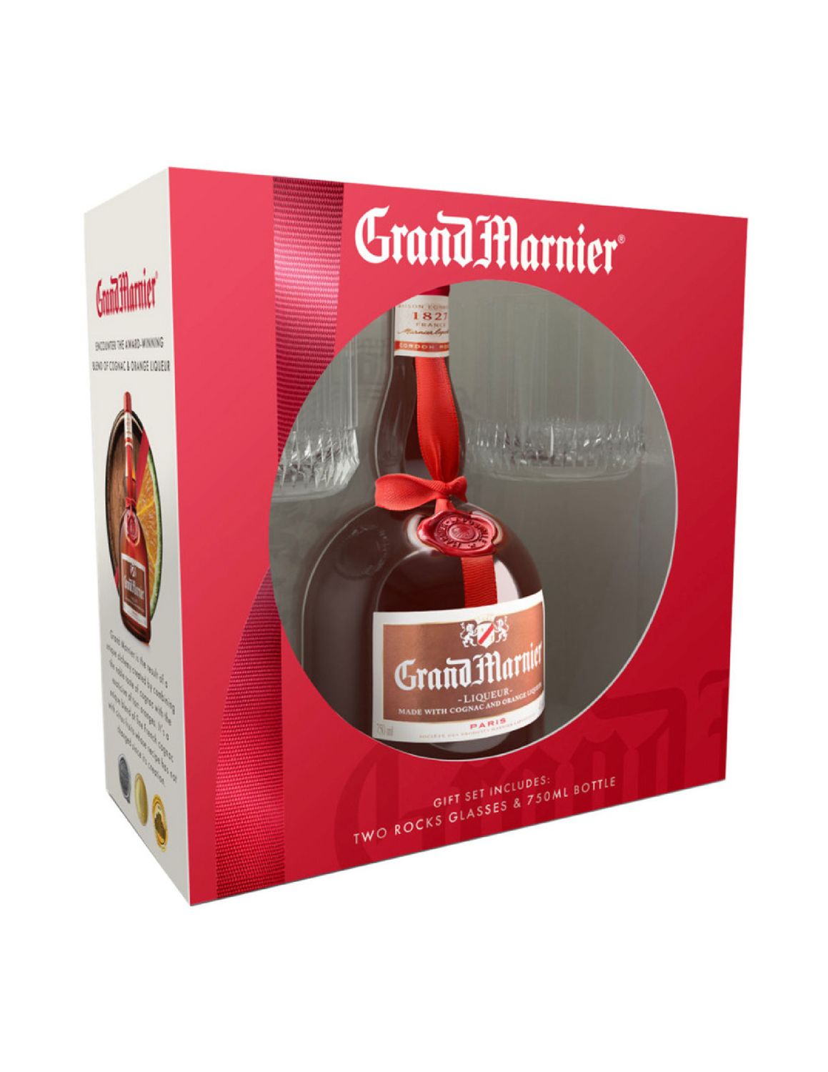 Grand Marnier Gift Set w/Rocks Glasses · 750 ml