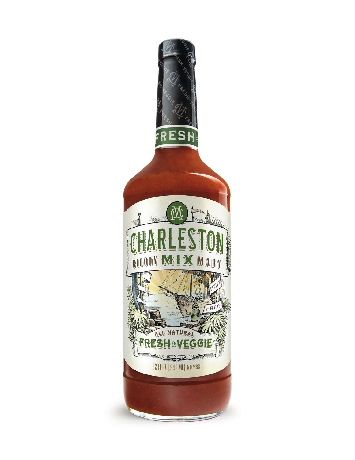 Charleston Fresh &amp; Veggie Bloody Mary Mix · 32 oz