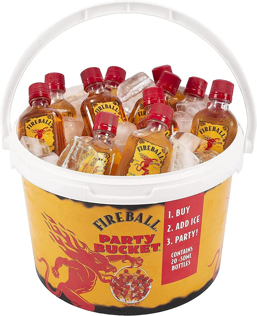 Fireball Cinnamon Whiskey Party Bucket 20x50ml
