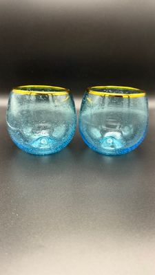 Aqua Bubble Stemless- Set of 2