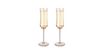 Twine Tulip Champagne Flute - Amber - set of 2
