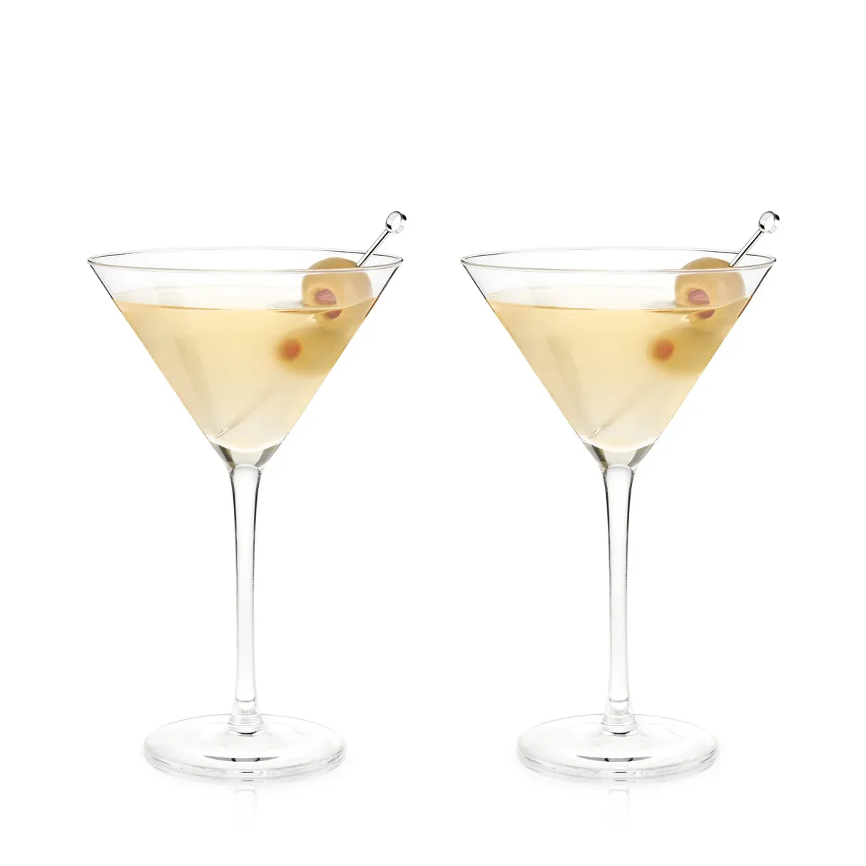 Viski Raye Crystal Martini Glasses set of 2