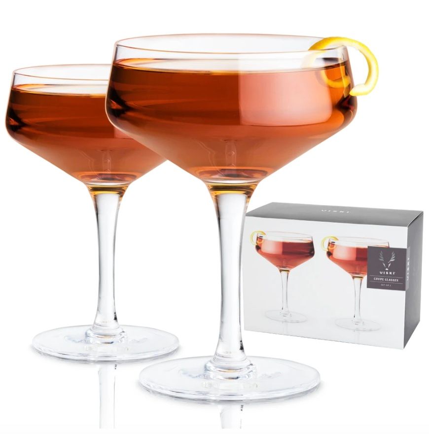 Viski Crystal Coupe, Set of 2