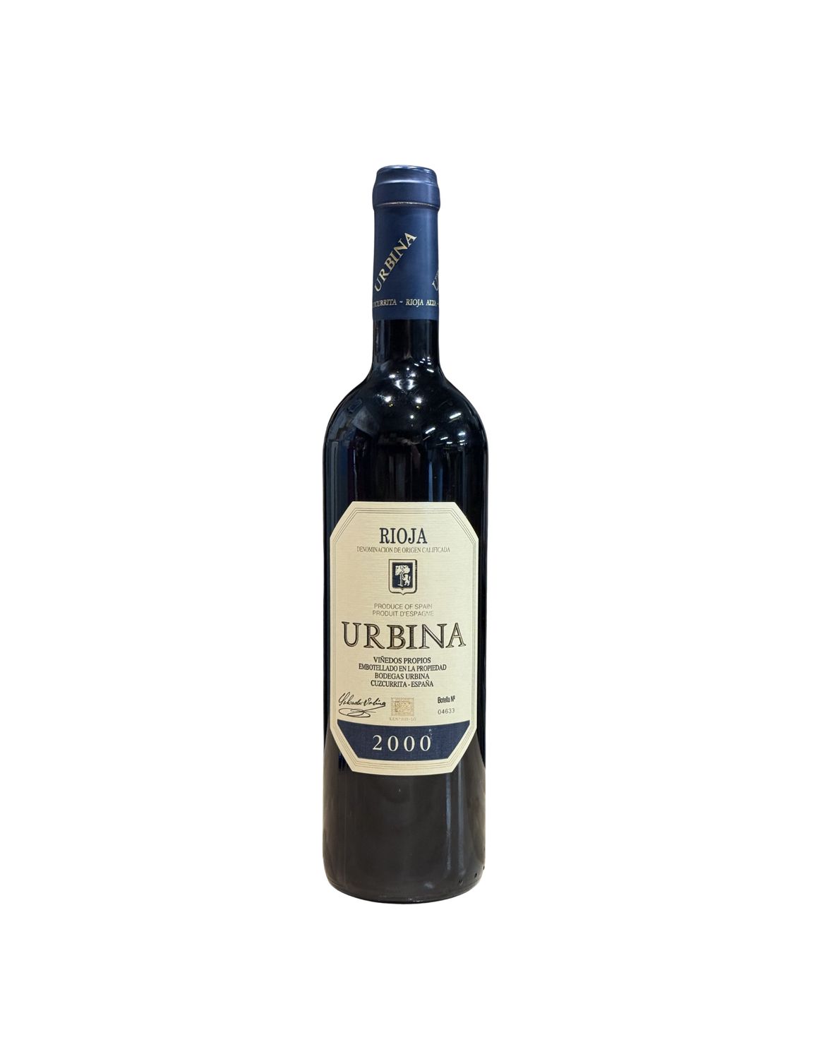 Urbina 2000 Rioja Tempranillo Select 750mL