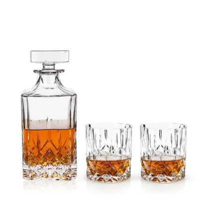 Viski Admiral Decanter &amp; 2 Glass Set