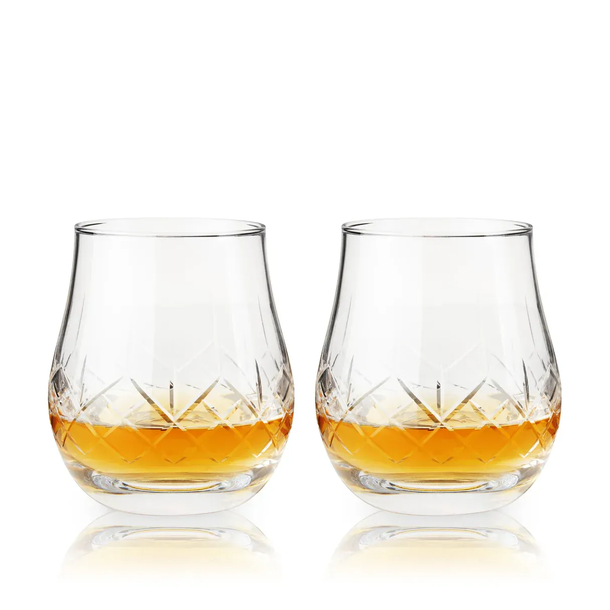 Viski Admiral Heavyweight Bourbon Glasses Set of 2