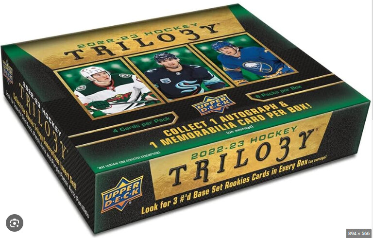 2022-23 Upper Deck Trilogy Hockey Hobby Box

