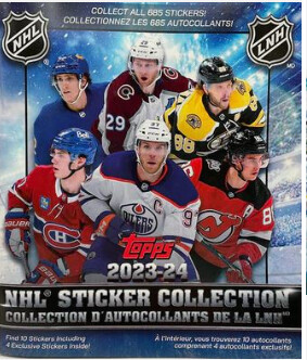 2023-24 Topps NHL Sticker Collection Album

