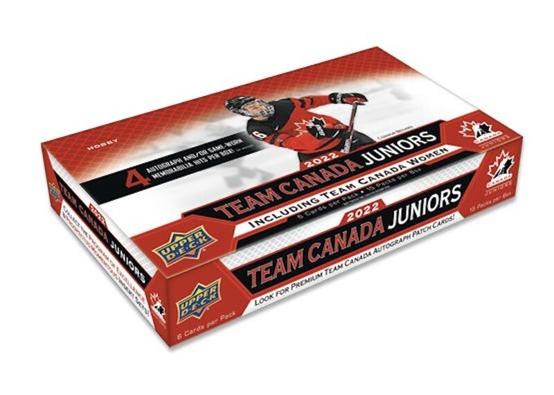 2022 Upper Deck Team Canada Juniors Hockey Hobby Box

