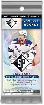 2020-21 Upper Deck SP Hockey Hanger Pack 2020-21 Upper Deck SP Hockey Hanger Pack