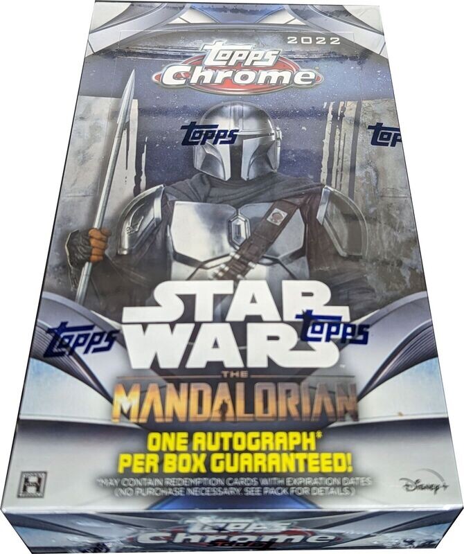 2022 Topps Chrome Star Wars The Mandalorian Hobby Box

