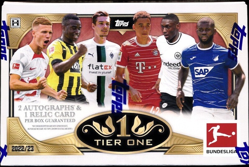 2022-23 Topps Tier One Bundesliga Soccer Hobby Box

