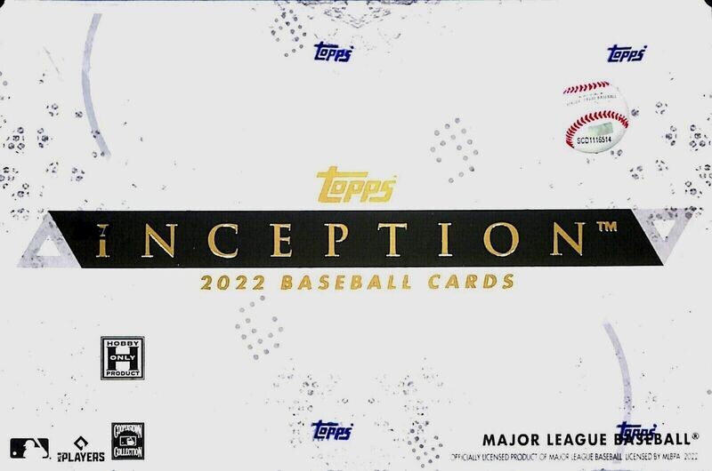 2022 Topps Inception Baseball Hobby Box

