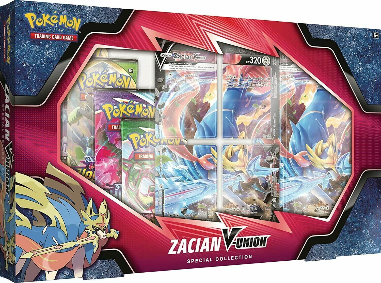 Pokemon Sword and Shield Zacian V-Union Special Collection Box