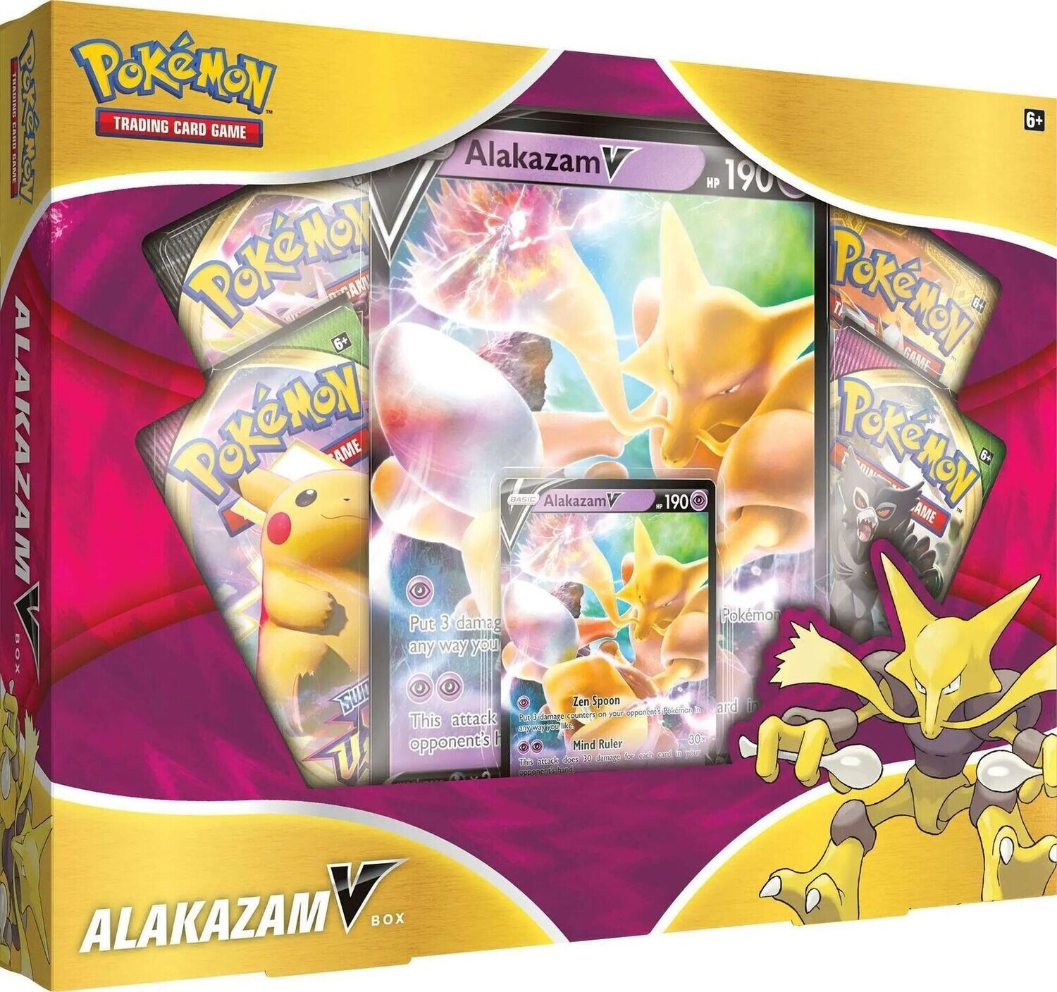 Pokemon Sword and Shield Alakazam V Box

