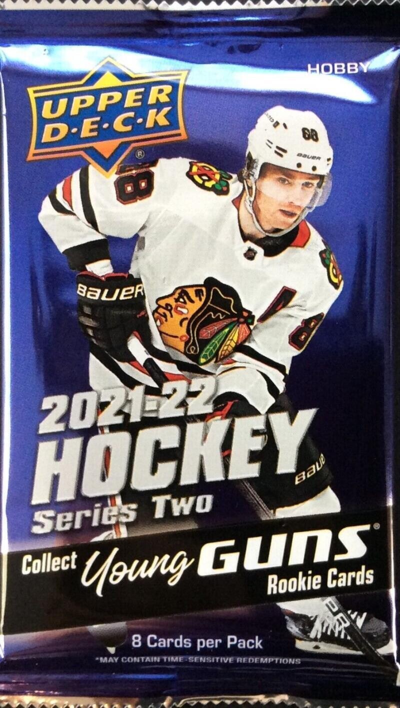 2021-22 Upper Deck Series Two Hockey Hobby Pack

