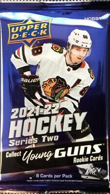 2021-22 Upper Deck Series Two Hockey Hobby Pack

