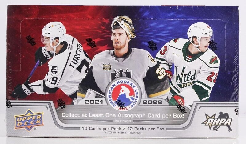 2021-22 Upper Deck AHL Hockey Hobby Box


