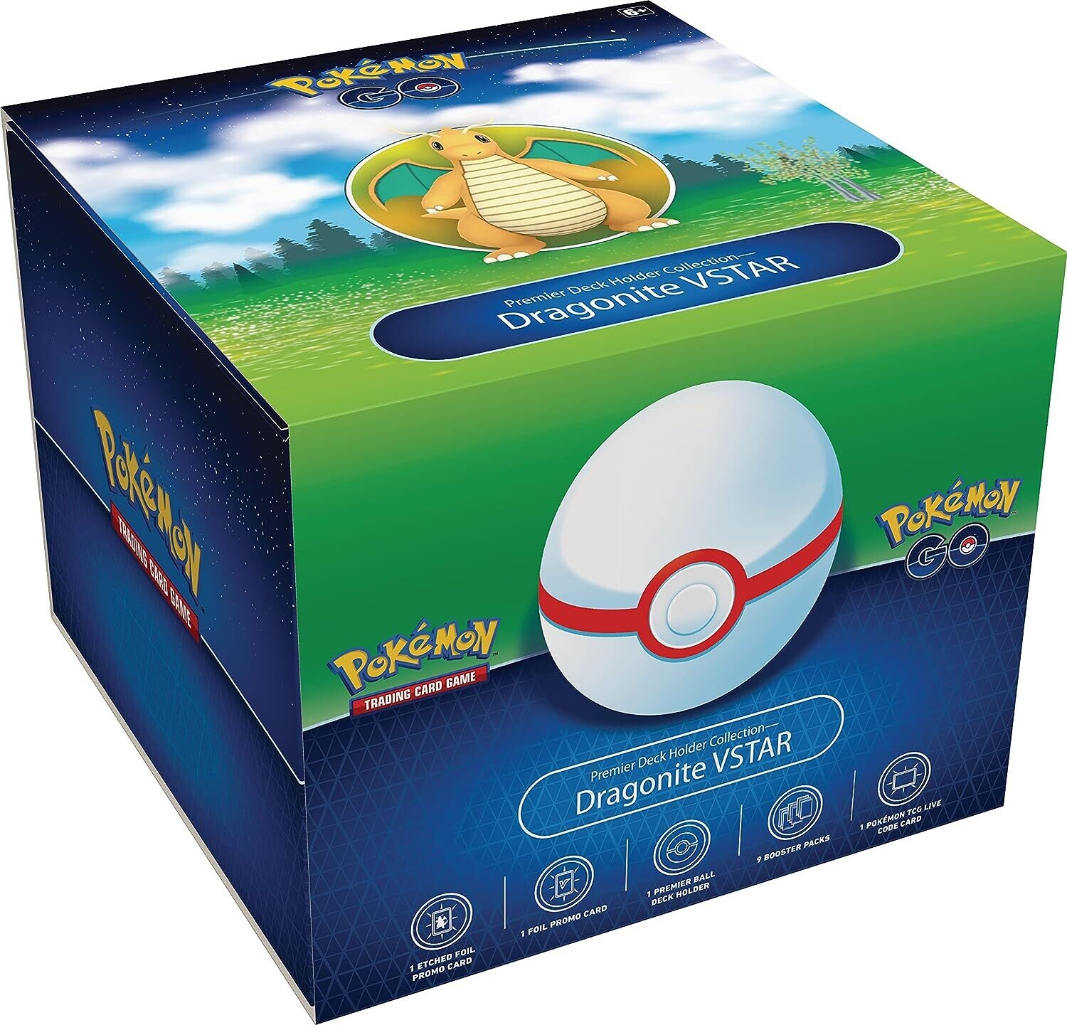 Pokemon Go Premier Deck Holder Collection Dragonite VSTAR Box