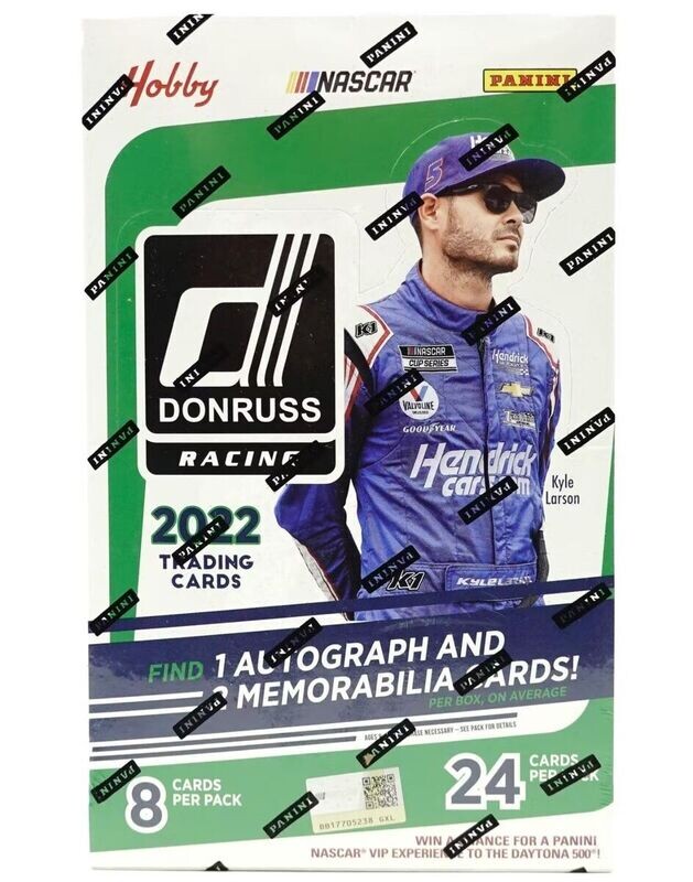 2022 NASCAR Panini Donruss Hobby Box

