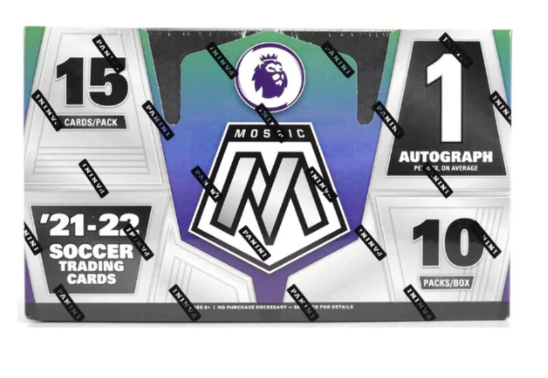 2021-22 Panini Mosaic Soccer Premier League Hobby Box

