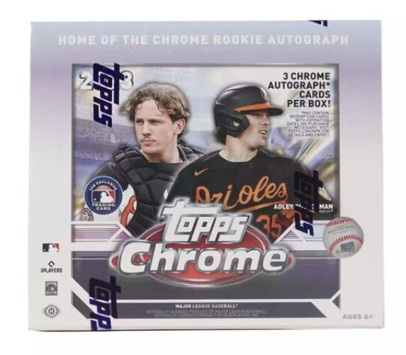 2023 Topps Chrome Baseball Hobby Jumbo Box

