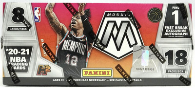 2020-21 Panini Mosaic Basketball Fast Break Hobby Box 2020-21 Panini Mosaic Basketball Fast Break Hobby Box