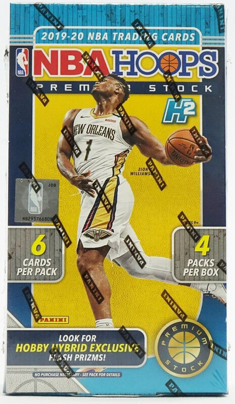 2019-20 Panini NBA HOOPS Premium Stock Basketball Hybrid Hobby Box

