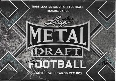 2022 Leaf Metal Draft Football Hobby Box 2022 Leaf Metal Draft Football Hobby Box