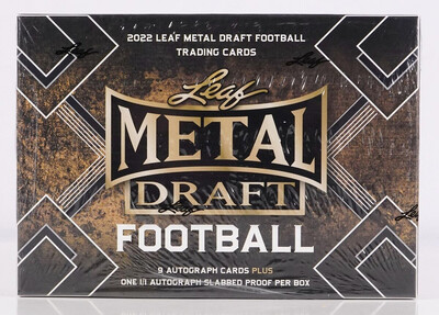 2022 Leaf Metal Draft Football Jumbo Hobby Box

