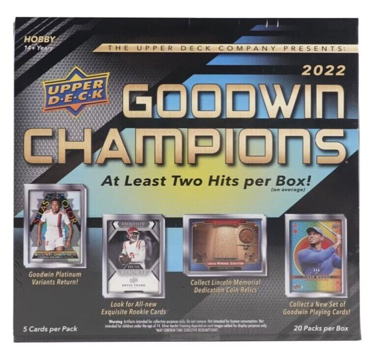 2022 Upper Deck Goodwin Champions Hobby Box

