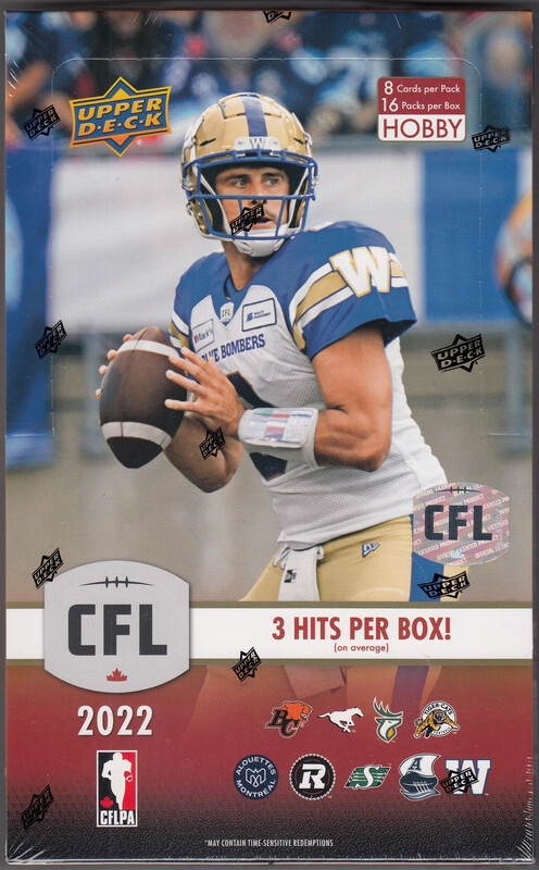 2022 Upper Deck CFL Football Hobby Box

