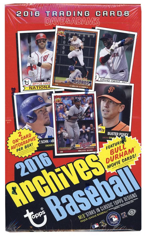 2016 Topps Archives Baseball Hobby Box

