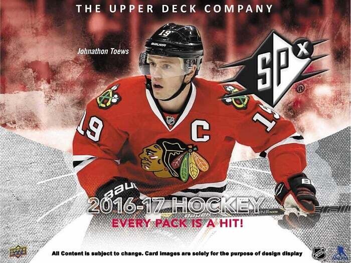 2016-17 Upper Deck SPX Hockey Hobby Box

