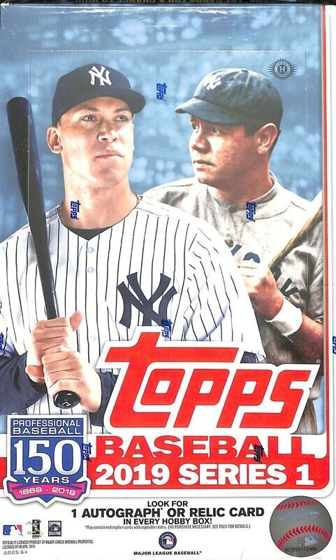 2019 Topps Series One Baseball Hobby Box

