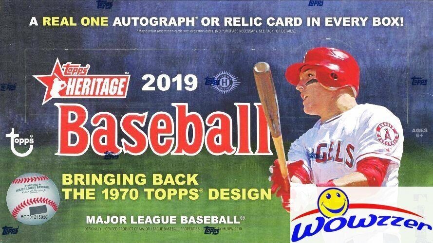 2019 Topps Heritage Baseball Hobby Box

