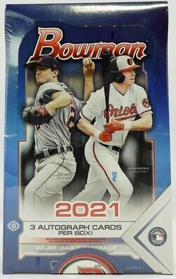 2021 Bowman Baseball Hobby Box

