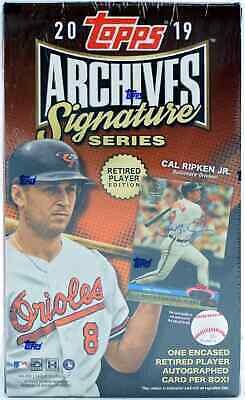 2019 Topps Archives Signature Series Retired Player Edition Baseball Hobby Box