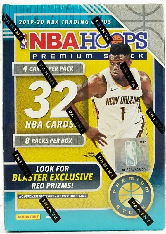 2019-20 Panini NBA HOOPS Premium Stock Basketball Blaster Box

