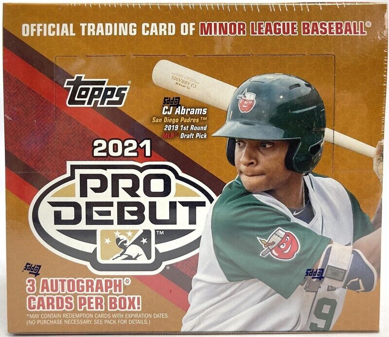 2021 Topps Pro Debut Baseball Hobby Jumbo Box