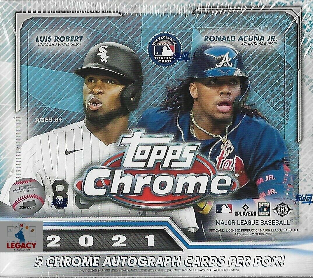 2021 Topps Chrome Baseball Hobby Jumbo Box

