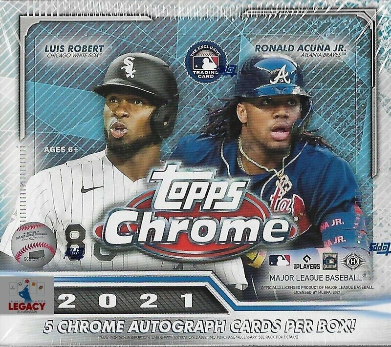 2021 Topps Chrome Baseball Hobby Jumbo Box

