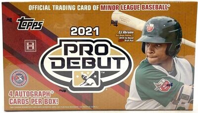 2021 Topps Pro Debut Baseball Hobby Box

