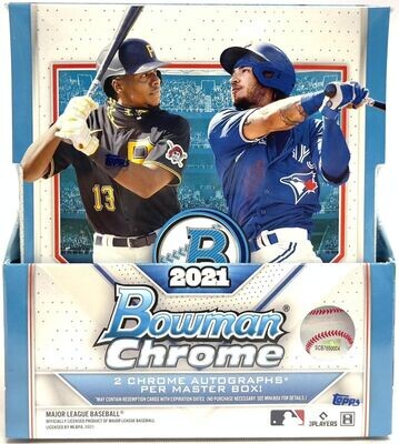 2021 Bowman Chrome Baseball Hobby Box

