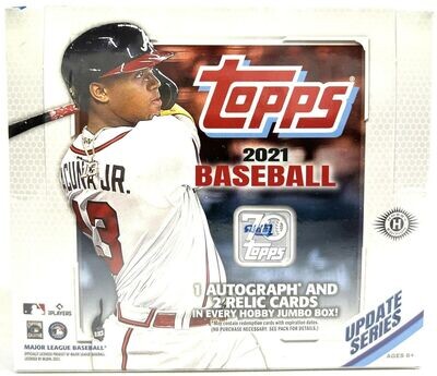 2021 Topps Update Series Jumbo Baseball Hobby Box