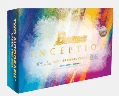 2021 Bowman Inception Baseball Hobby Box

