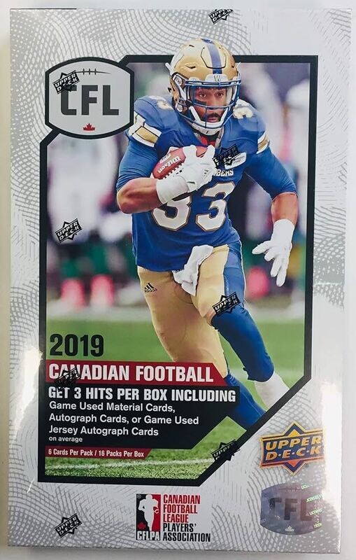 2019 Upper Deck CFL Football Hobby Box

